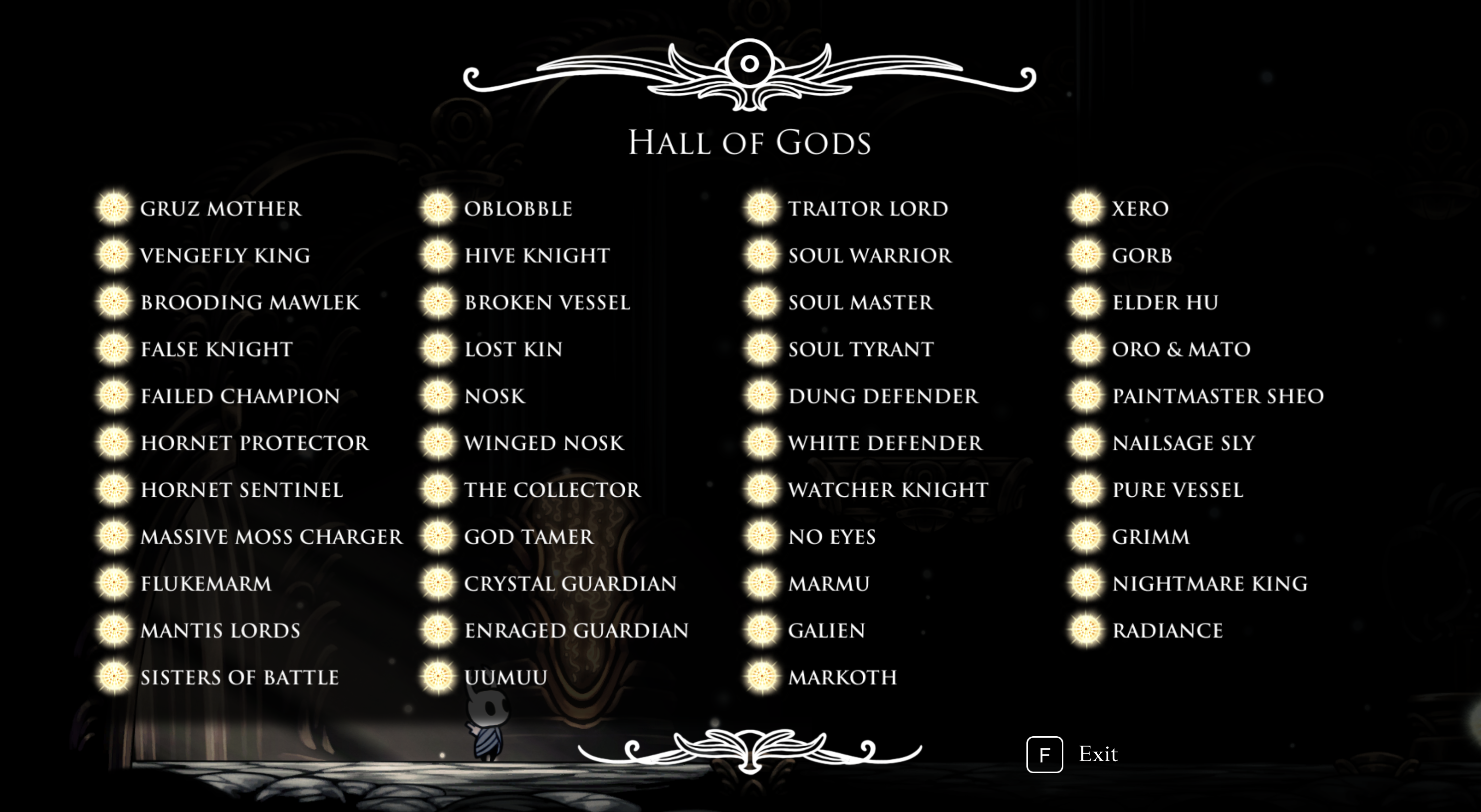 hall of gods all radiant